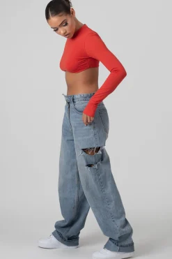 Public Desire Long Sleeve Underbust Top | Women Tops