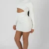 Public Desire Long Sleeve Waist Cut Out Mini Dress | Women Dresses