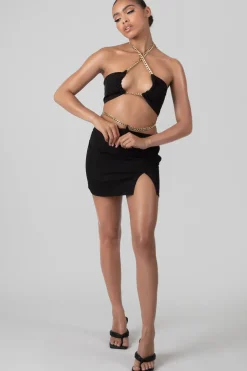 Public Desire Loop Ruching Chain Strap Bra Top | Women Tops