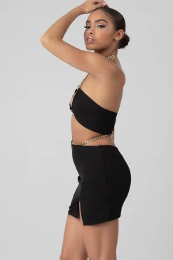 Public Desire Loop Ruching Chain Strap Bra Top | Women Tops
