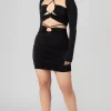 Public Desire Loop Ruching Midi Skirt | Women Skirts