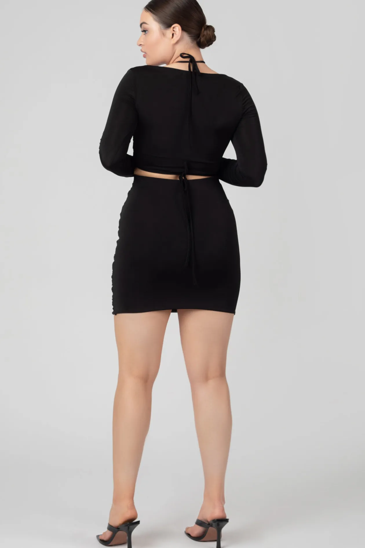 Public Desire Loop Ruching Midi Skirt | Women Skirts