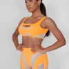 Public Desire Mesh Illusion Insert Sleeveless Crop Top | Women Tops