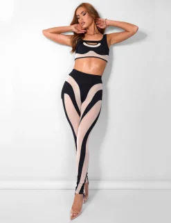 Public Desire Mesh Illusion Insert Sleeveless Crop Top | Women Tops