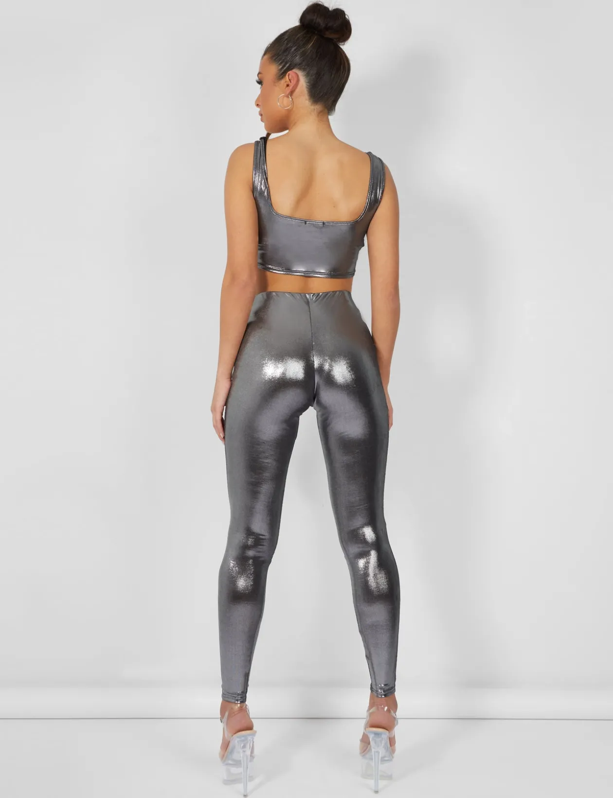 Public Desire Metallic Crop Top | Women Tops