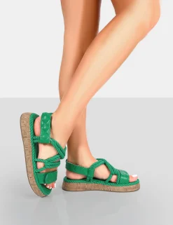 Public Desire Miami Rope Flatform Lace Up Sandals | Women Flatforms