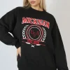 Public Desire Michigan Embroidered Slogan Oversized Sweatshirt | Women Sweatshirt & Hoodies