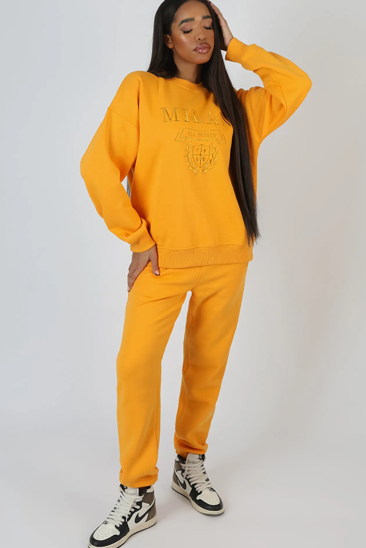 Public Desire Milan Tonal Embroidered Joggers | Women Jogger & Leggings
