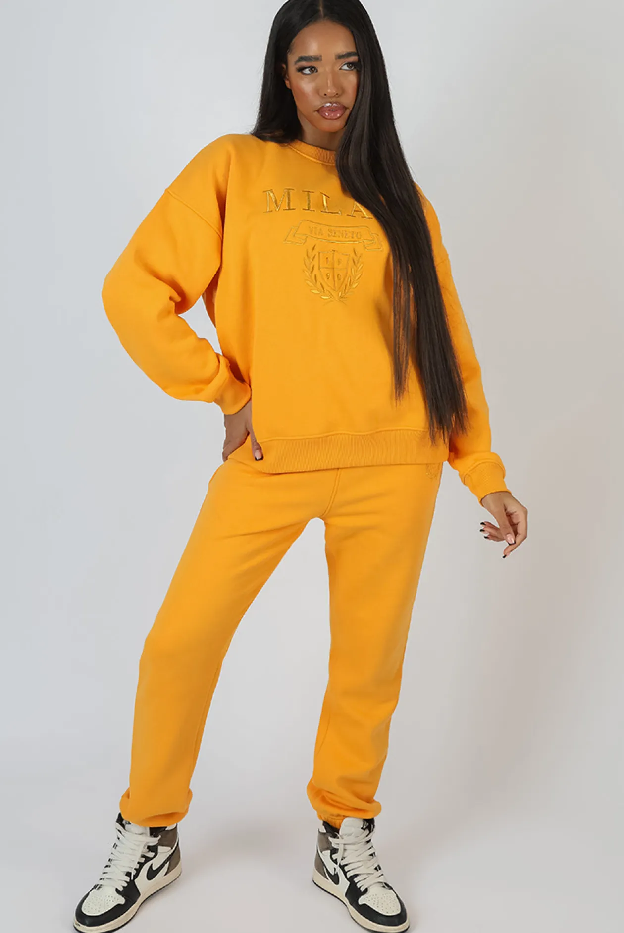 Public Desire Milan Tonal Embroidered Sweatshirts | Women Sweatshirt & Hoodies