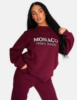 Public Desire Monaco Embroidered Sweatshirt | Women Sweatshirt & Hoodies