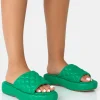 Public Desire Mykonos Flatform Quilted Slider Sandals | Women Chunky Sandals
