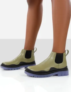 Public Desire Myth Chunky Sole Chelsea Boots | Women Flat Boots