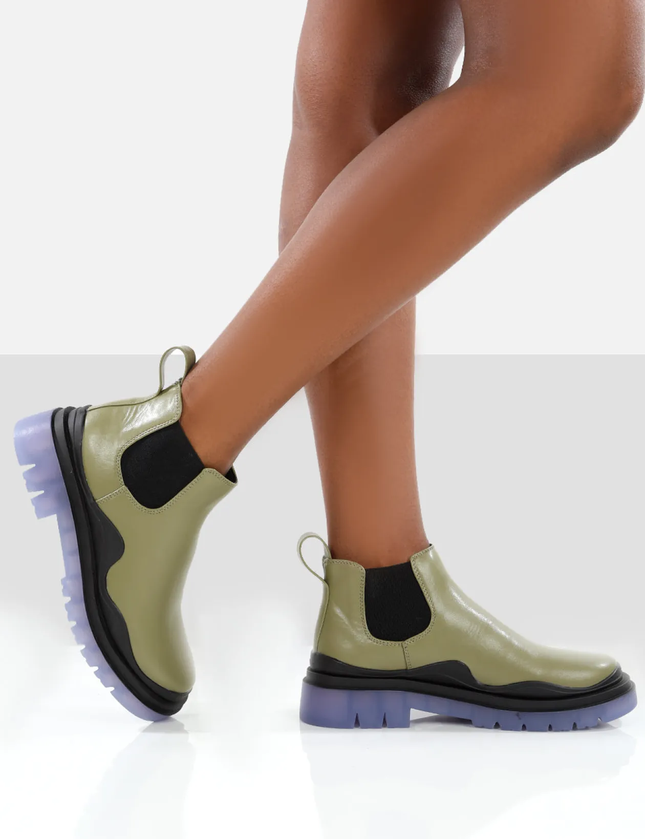 Public Desire Myth Chunky Sole Chelsea Boots | Women Flat Boots