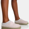 Public Desire Nala Light Faux Suede Embroidered Slipper Platform Boots | Women Ultra Mini Boots