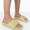 Public Desire Namaste Fluffy Faux Fur Slippers | Women Slippers