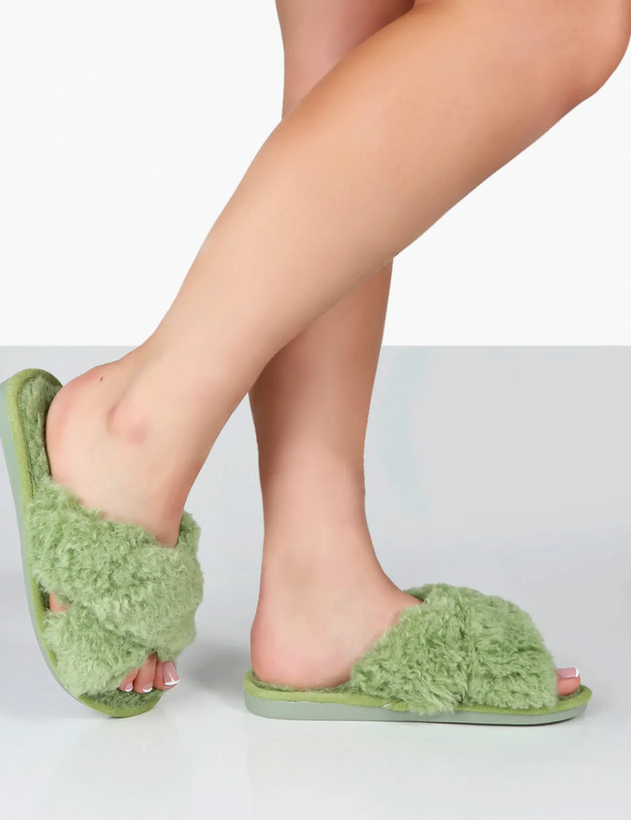 Public Desire Nightcap Cross Strap Slippers | Women Slippers