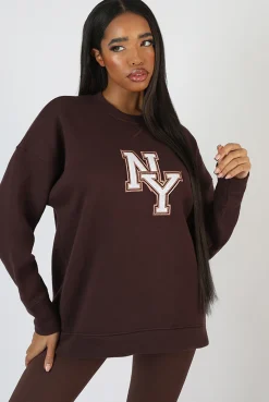 Public Desire Ny Oversized Sweatshirt | Women Sweatshirt & Hoodies