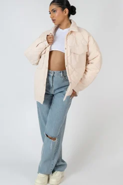 Public Desire Onion Quilt Shacket | Women Outerwear & Jackets