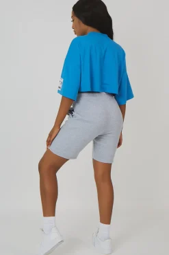 Public Desire Oversized Boxy Cropped Patch T-Shirt | Women Tops