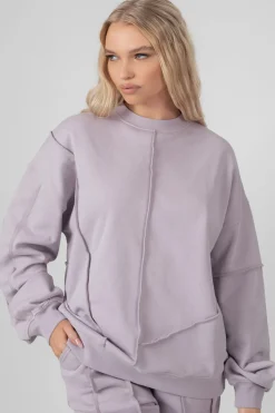 Public Desire Oversized Exposed Seam Detail Sweatshirt | Women Sweatshirt & Hoodies
