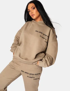 Public Desire Oversized Fit Printed Joggers Elm | Women Jogger & Leggings