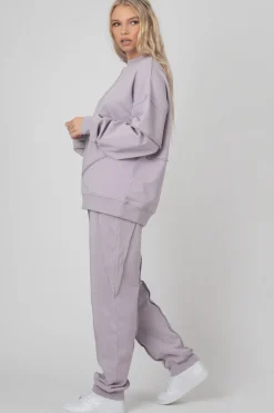 Public Desire Oversized Fit Raw Edge Joggers | Women Jogger & Leggings