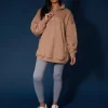 Public Desire Oversized Half Zip Pullover Sweat Dress | Women Dresses