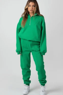 Public Desire Oversized Half Zip Pullover Sweat | Women Sweatshirt & Hoodies