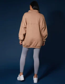 Public Desire Oversized Half Zip Pullover Sweat Dress | Women Dresses