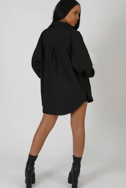 Public Desire Oversized Pocket Poplin Shirt | Women Tops