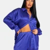 Public Desire Oversized Satin Shirt | Women Tops