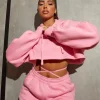 Public Desire Oversized Super Cropped Hoody | Women Sweatshirt & Hoodies