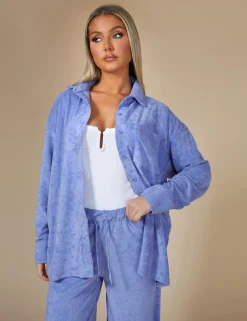 Public Desire Oversized Towelling Shirt | Women Tops