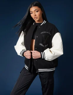 Public Desire Oversized Varsity Jacket | Women Outerwear & Jackets