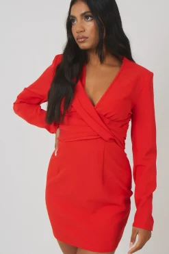 Public Desire Plunge Front Drape Dress | Women Dresses