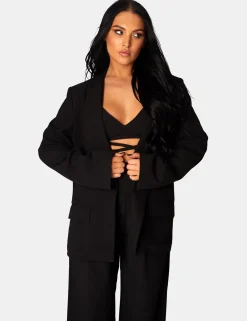 Public Desire Premium Obi Belt Blazer | Women Outerwear & Jackets