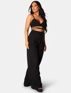 Public Desire Premium Tie Wrap Detail Bralet | Women Tailoring