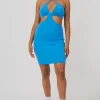 Public Desire Rib Ruched Bust Cut Out Mini Dress | Women Dresses