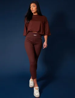 Public Desire Ribbed Kaiia Sport Leggings | Women Jogger & Leggings