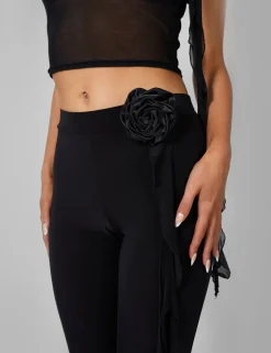 Public Desire Rose Detail Slinky Trouser | Women Trousers