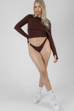 Public Desire Ruched Side Lounge Top | Women Tops