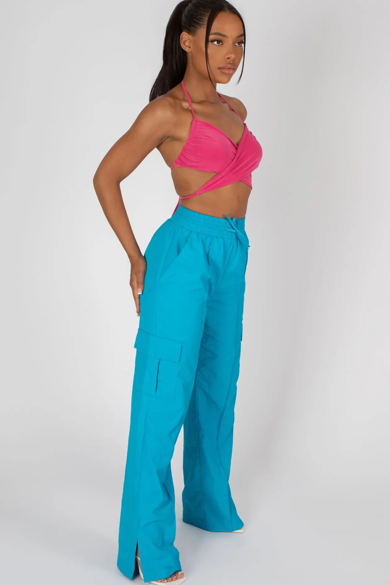 Public Desire 90's Butterfly Slinky Wrap Top | Women Tops