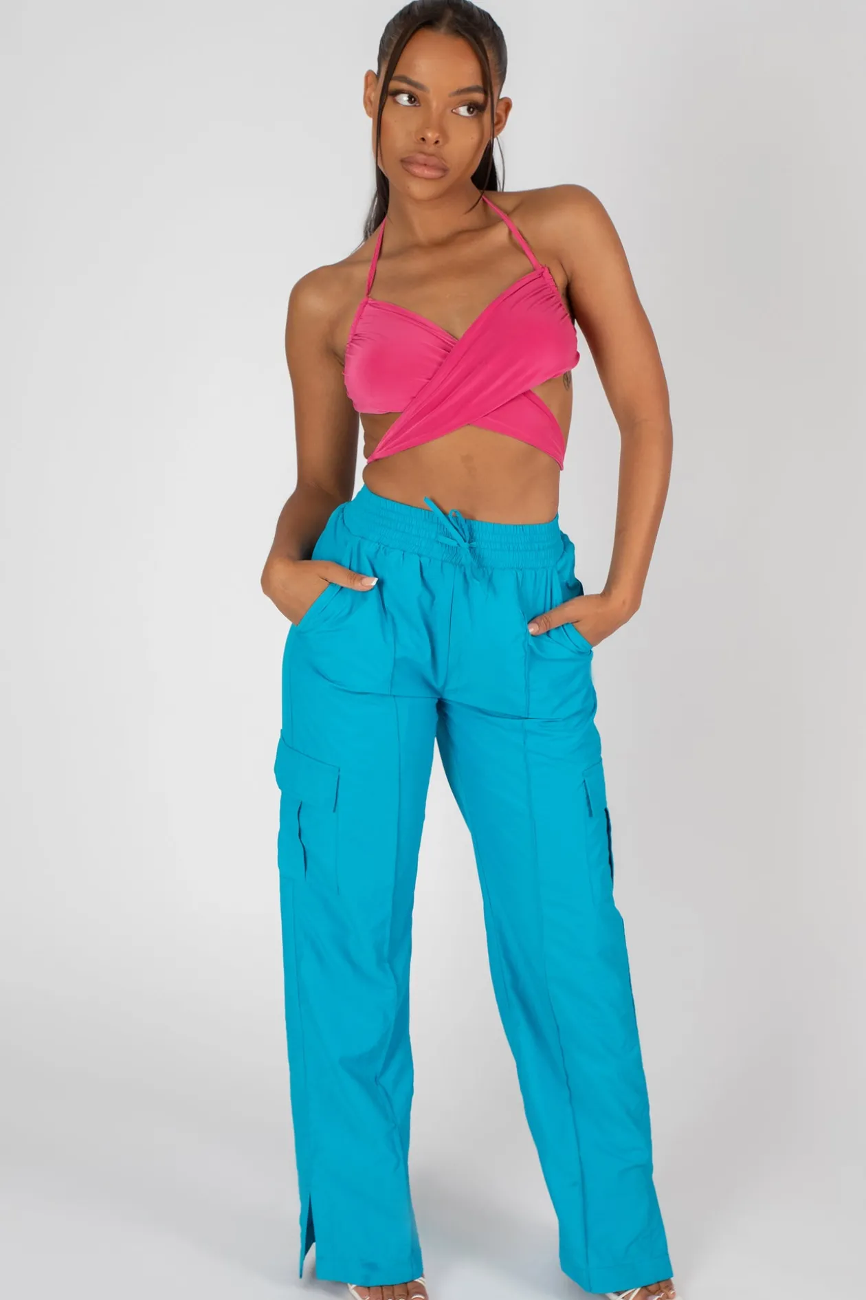 Public Desire 90's Butterfly Slinky Wrap Top | Women Tops