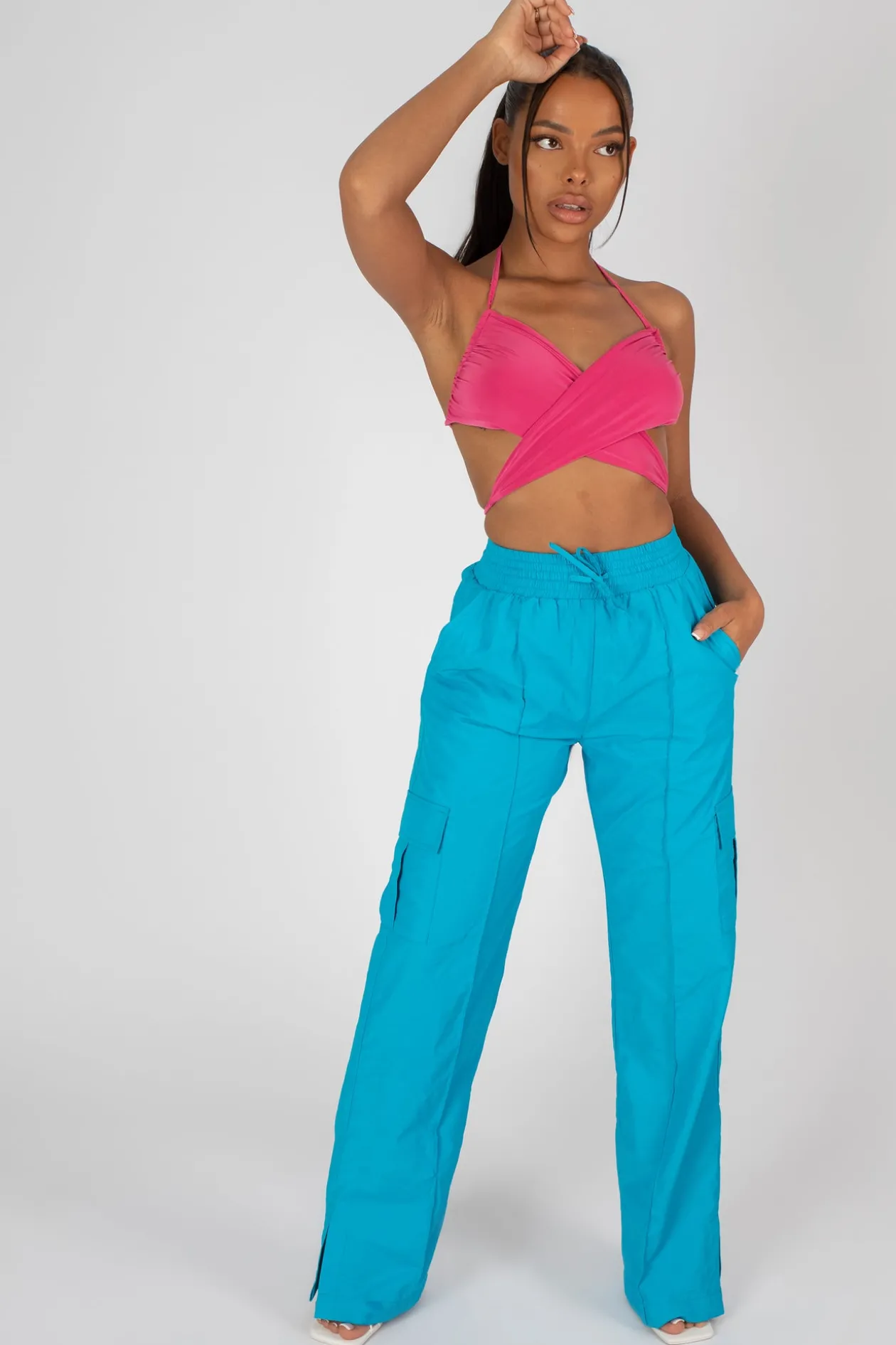 Public Desire 90's Butterfly Slinky Wrap Top | Women Tops