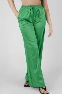 Public Desire Satin Wide Leg Trousers | Women Jogger & Leggings