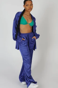 Public Desire Satin Wide Leg Trousers | Women Trousers