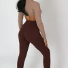 Public Desire Scoop Stirrup Corset Legging Chocolate | Women Jogger & Leggings