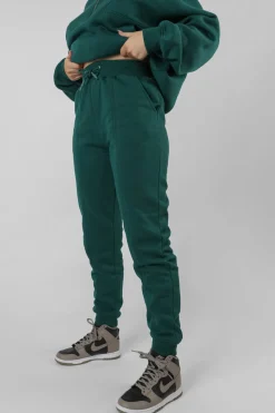 Public Desire Seam Front 90S Joggers Forest Green | Women Jogger & Leggings