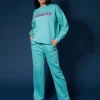 Public Desire Seam Front Straight Leg Embroidered Joggers | Women Jogger & Leggings