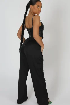 Public Desire Seam Pu Corset Top | Women Tops